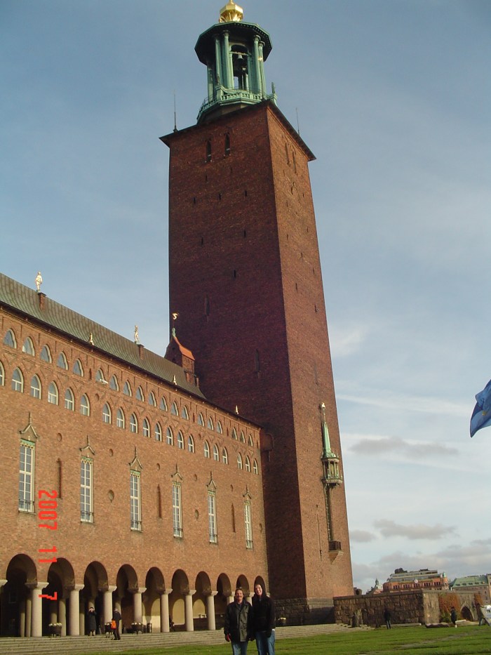 Dad and I in the garden
