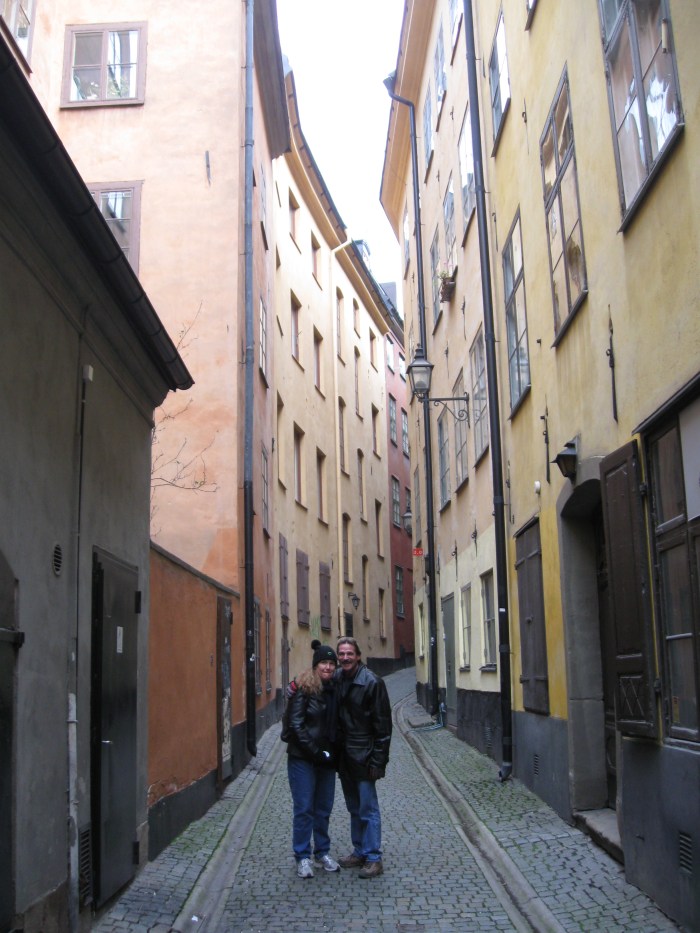 The two in a narrow street.