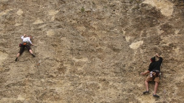 Alex and Max getting up there