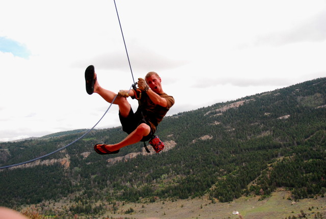 Curt was having too much fun belaying (<em>photo: Max</em>)