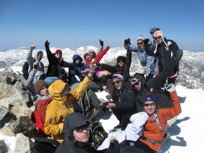Big group on the summit