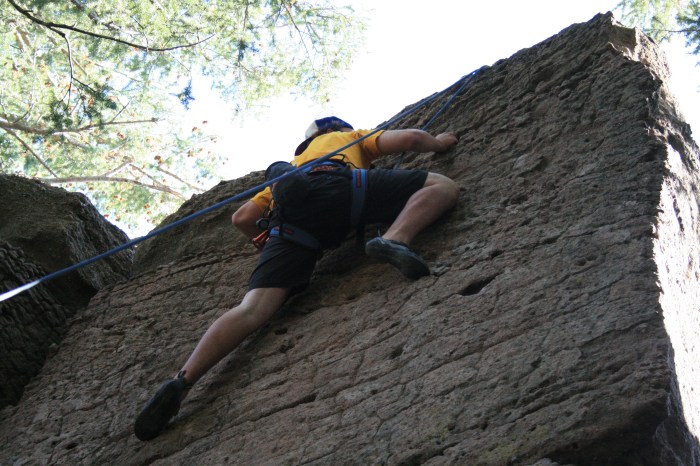 Yours truly getting up a fun little slab. Photo: Laura Hathaway