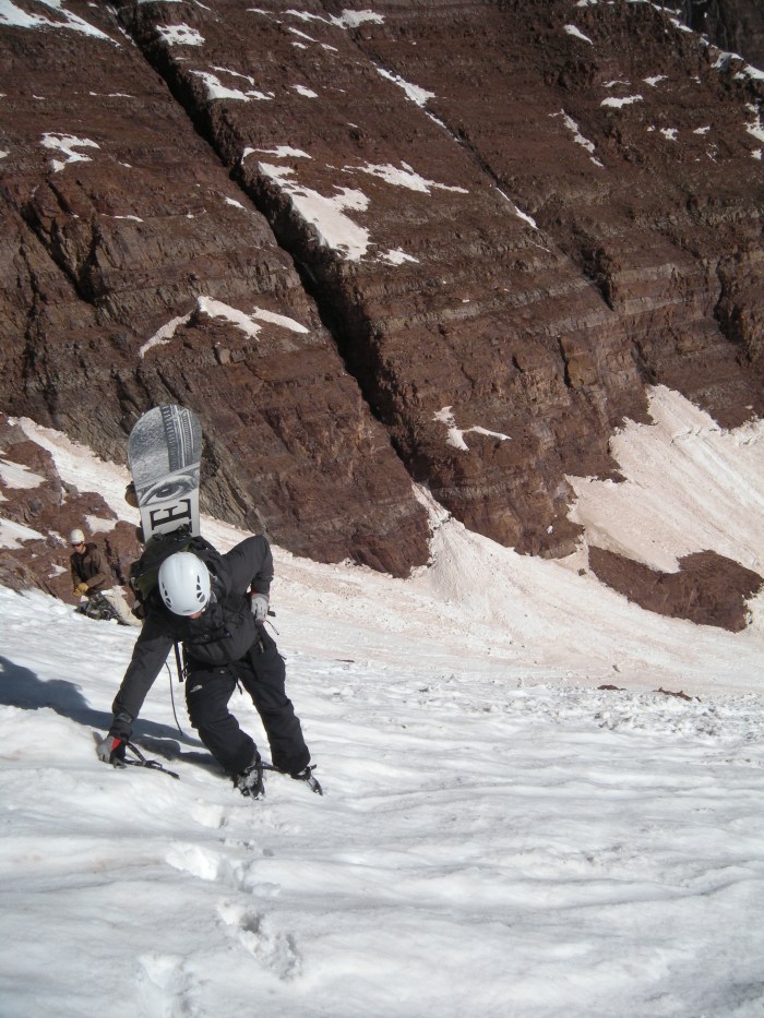 Tyler getting above Miner's Ski Jump