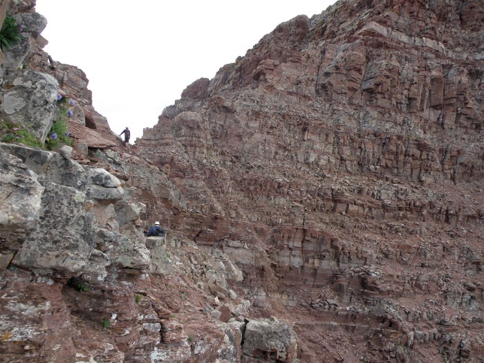 Myself on the final ridge crossing with Chris just behind. Photo: Alan
