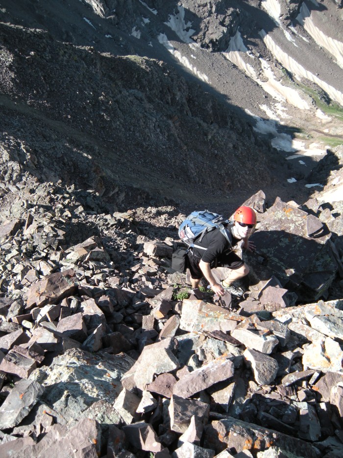 Alan on one of the final scrambles