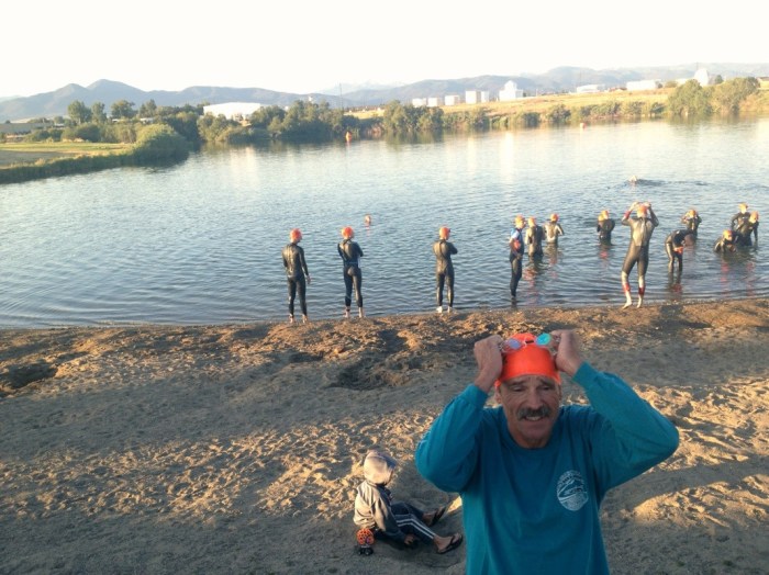 Howard Prepping for the Swim