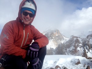 On the Summit of Amangeldi Peak last October
