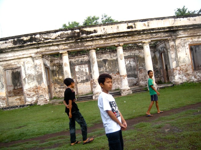School Kids in the Courtyard