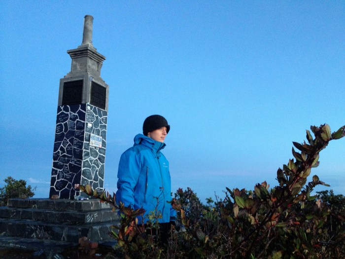 John and the Summit Marker