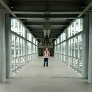 Your author on the bridge