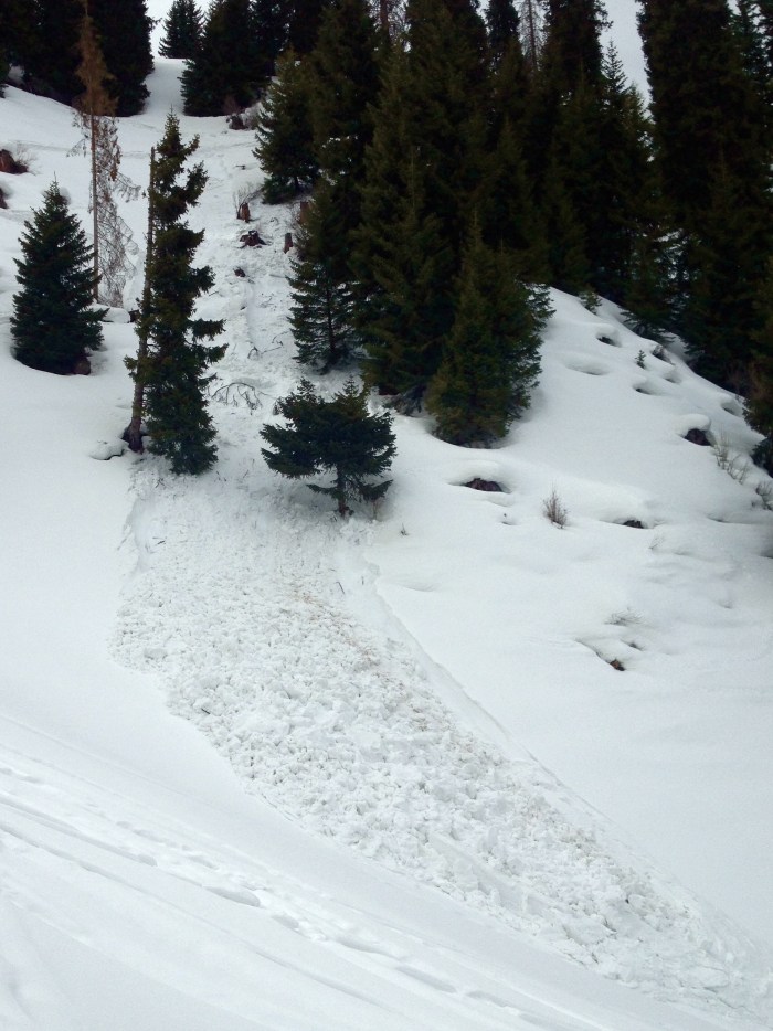 Wet slides while down-skinning are not much fun.