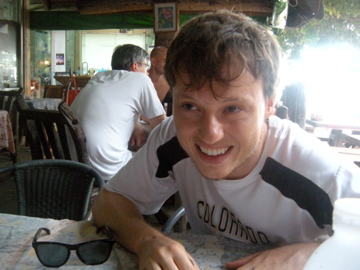 John having a laugh Mid-Candid Coversation