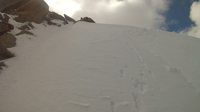 My self-arrest tracks. Thanks again for the whippet, Ian. I really cannot say that enough at this point