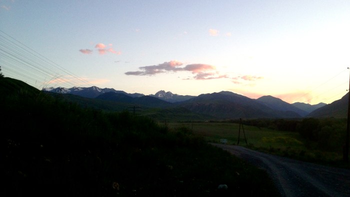 Driving into the mountains on the roughest road I could imagine that did not require 4x4