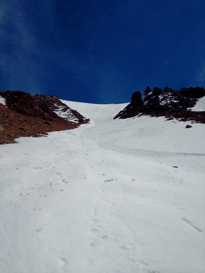 Looking back up at my line