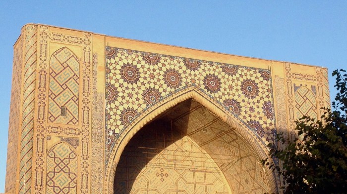 Detail of the Ulugbek Medressa