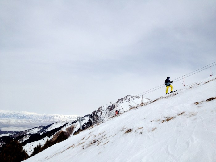Alex checking out Karakol Ski Base