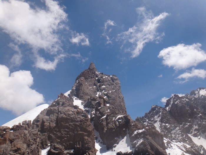 Peak Panfilov and the hard route