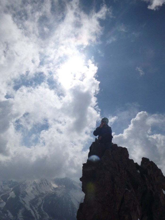 Divine Bjorn on the Summit of Panfilov Peak
