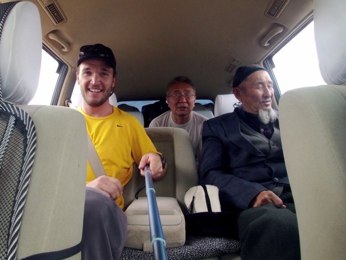 We are the road crew. Some of my taxi companions on the drive from Bishkek to Osh