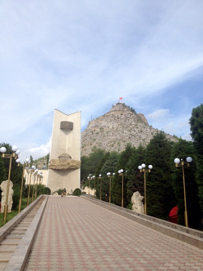 The Museum in Osh with Solomon's Throne in the background