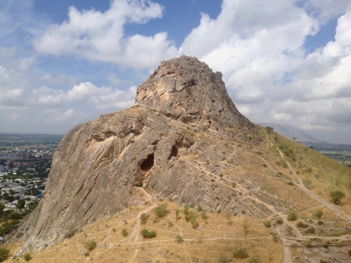 View from the top of Solomon's Throne. Lots of great trails to run, my choice was the trail on the far right...
