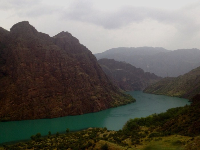 The Blue Waters of the Naryn River are hypnotically pleasing