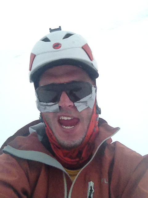 Homemade glacier goggles