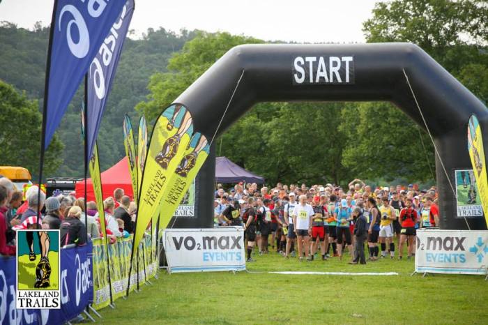 The start of the Coniston Marathon Challenge