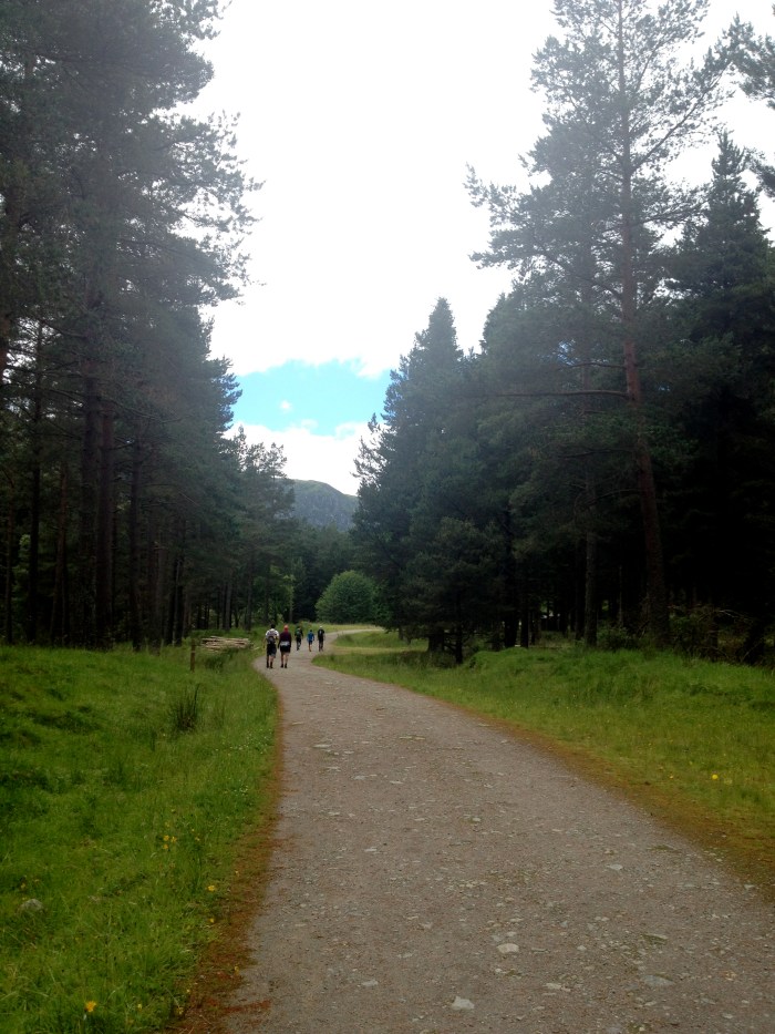 Starting out towards Corrie Fee on Glen Doll Trail