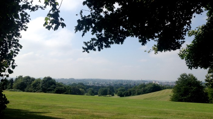 The view from Newbold Comyn